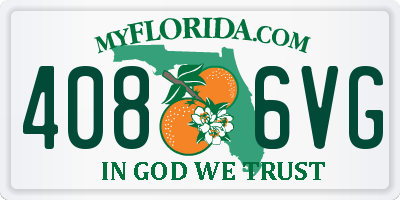 FL license plate 4086VG