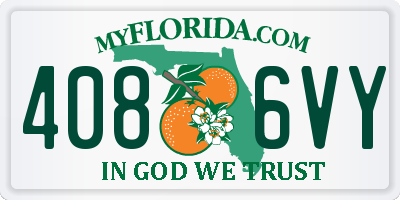 FL license plate 4086VY