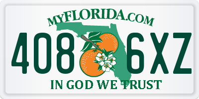 FL license plate 4086XZ