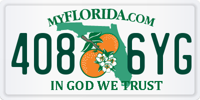 FL license plate 4086YG