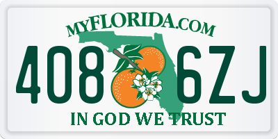 FL license plate 4086ZJ