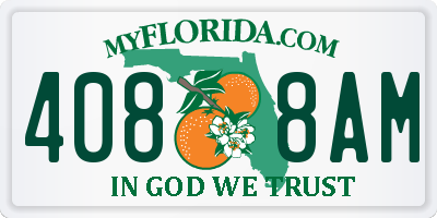 FL license plate 4088AM