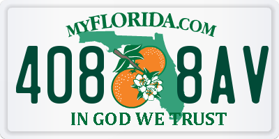 FL license plate 4088AV
