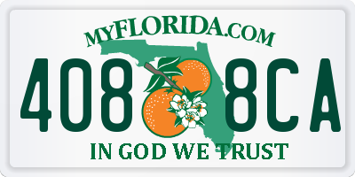 FL license plate 4088CA