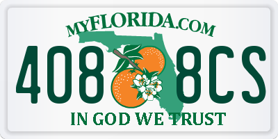 FL license plate 4088CS