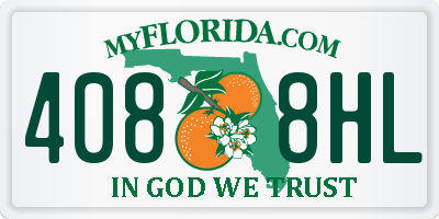 FL license plate 4088HL