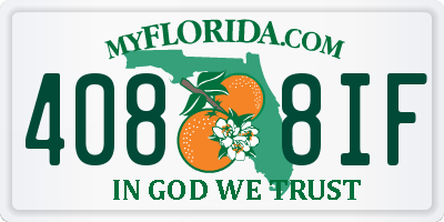 FL license plate 4088IF