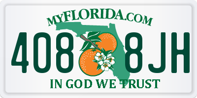 FL license plate 4088JH