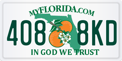 FL license plate 4088KD