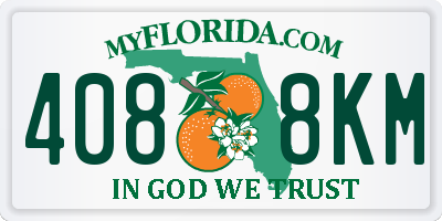 FL license plate 4088KM