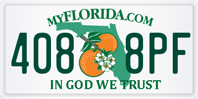 FL license plate 4088PF
