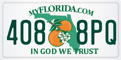 FL license plate 4088PQ