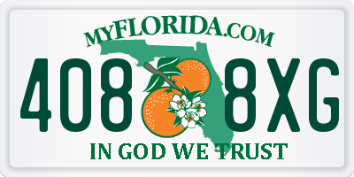 FL license plate 4088XG