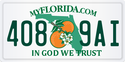 FL license plate 4089AI