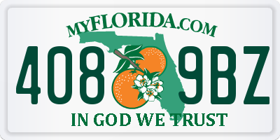FL license plate 4089BZ