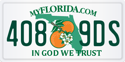 FL license plate 4089DS