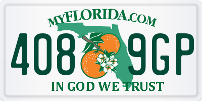 FL license plate 4089GP
