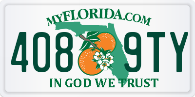 FL license plate 4089TY