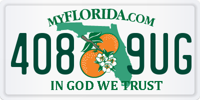 FL license plate 4089UG