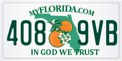 FL license plate 4089VB
