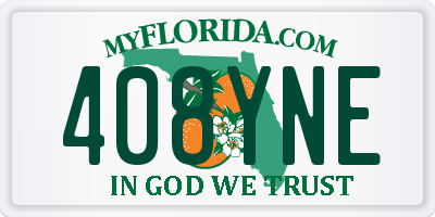 FL license plate 408YNE