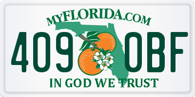 FL license plate 4090BF