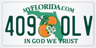 FL license plate 4090LV