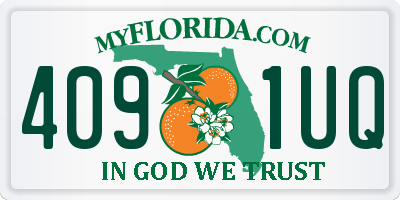 FL license plate 4091UQ
