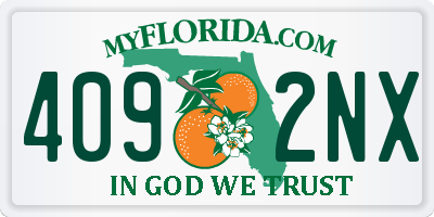 FL license plate 4092NX