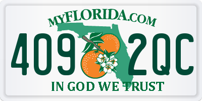 FL license plate 4092QC