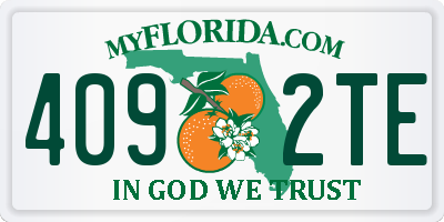 FL license plate 4092TE