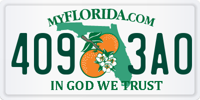 FL license plate 4093AO