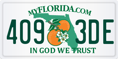 FL license plate 4093DE