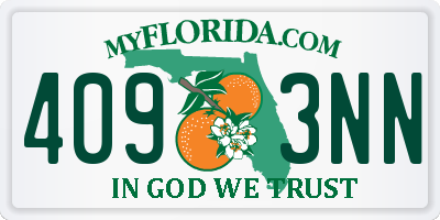 FL license plate 4093NN