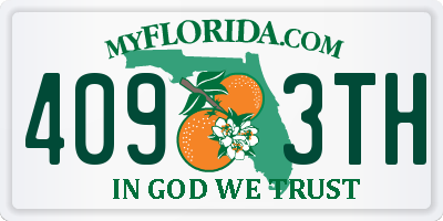 FL license plate 4093TH