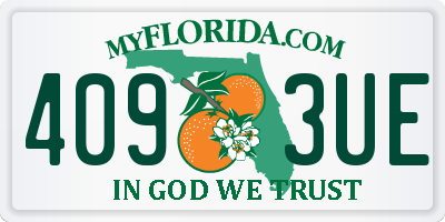 FL license plate 4093UE