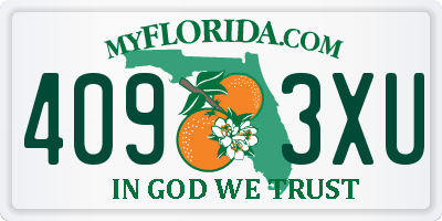 FL license plate 4093XU
