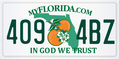 FL license plate 4094BZ