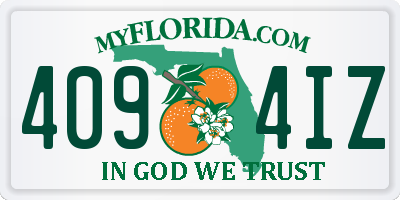 FL license plate 4094IZ