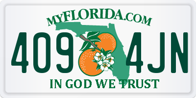 FL license plate 4094JN
