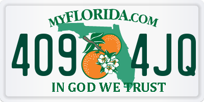 FL license plate 4094JQ