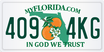 FL license plate 4094KG
