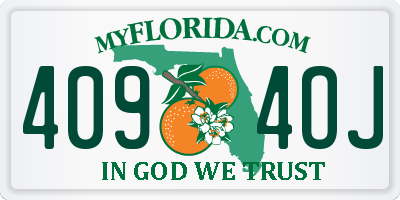 FL license plate 4094OJ