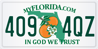 FL license plate 4094QZ