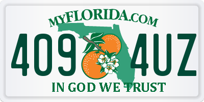 FL license plate 4094UZ