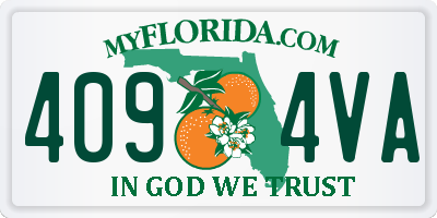 FL license plate 4094VA