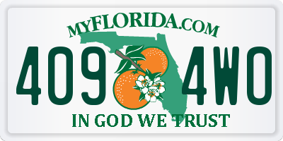 FL license plate 4094WO