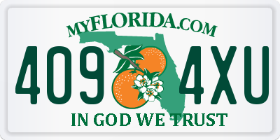 FL license plate 4094XU