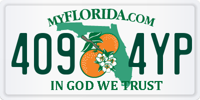 FL license plate 4094YP