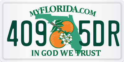 FL license plate 4095DR